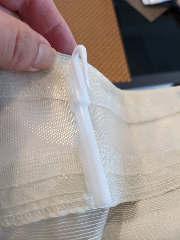 レースカーテン　フック