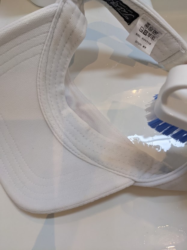 サンバイザーきれいに