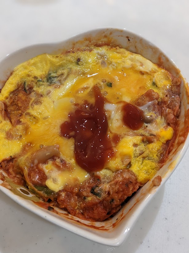 オートミールオムライス完成